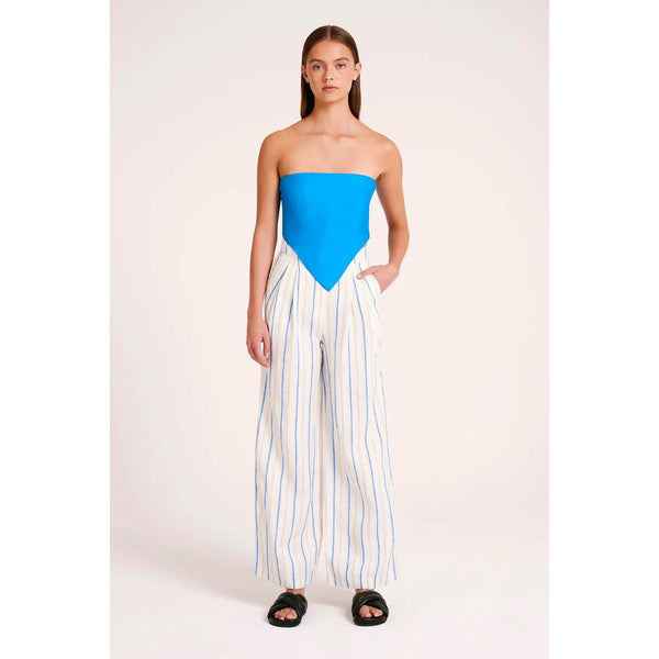 Nude Lucy Yin Tailored Pant - Azure Stripe Nude Lucy