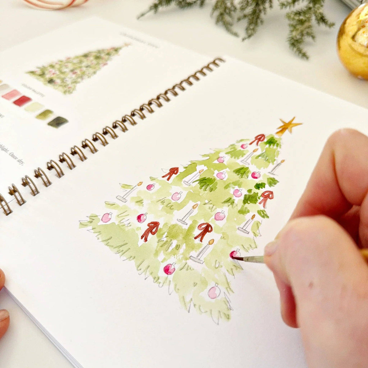 Nutcracker Watercolour Workbook emily lex studio