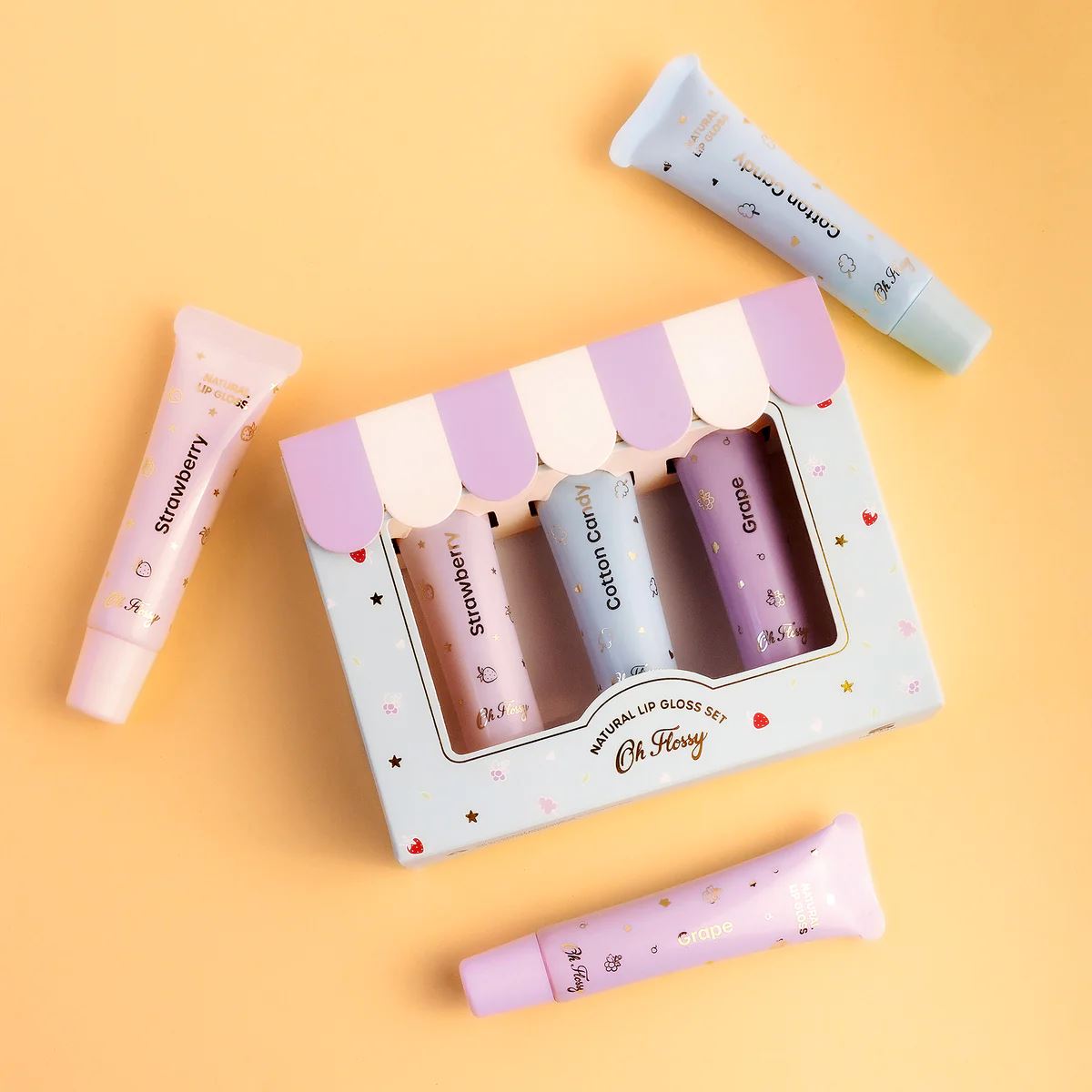 Oh Flossy Natural Lip Gloss Set Oh Flossy