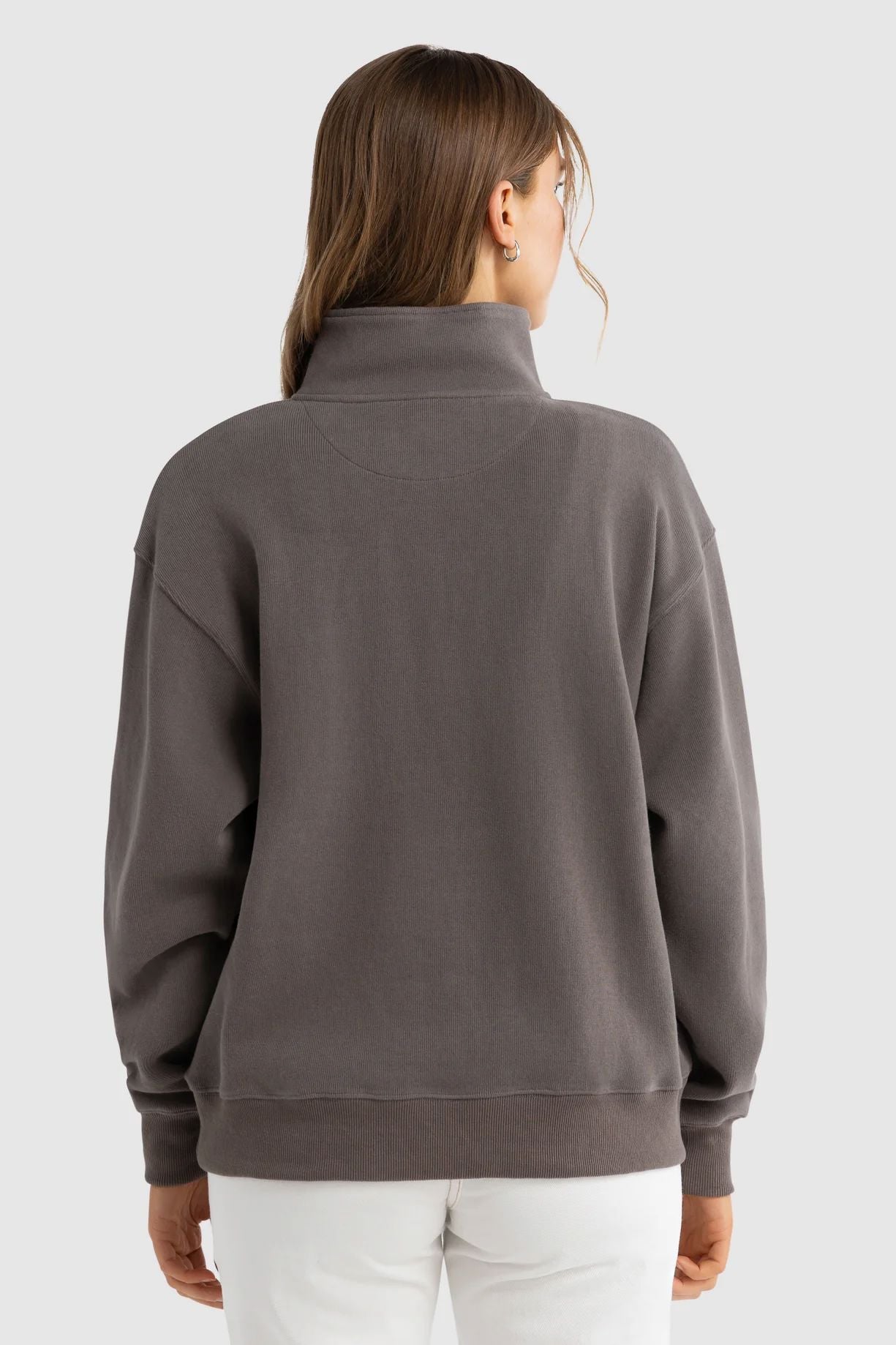 ORTC Ava Ribbed Quarter Zip - Espresso ortc Clothing Co.