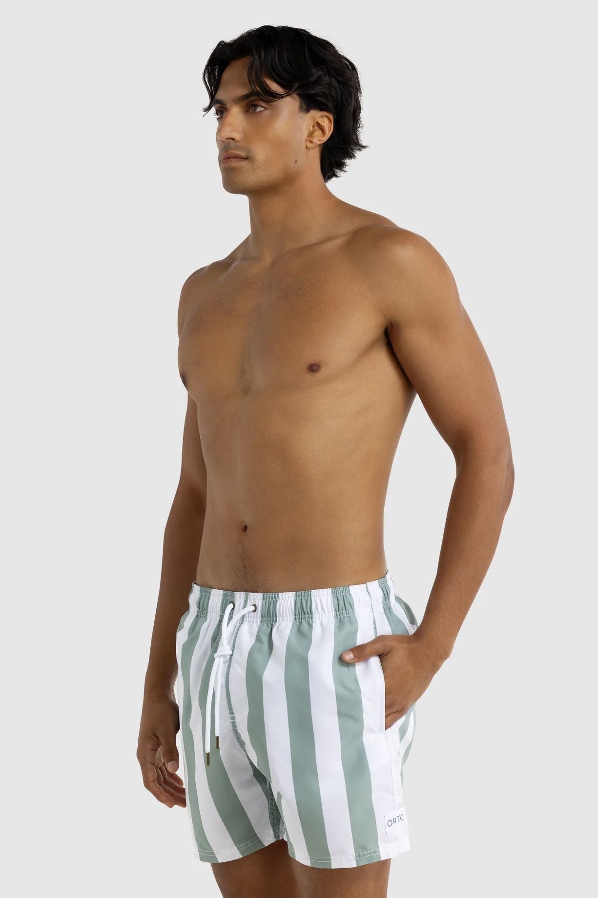 ORTC Portsea Swim Shorts - Sage/White ortc Clothing Co.