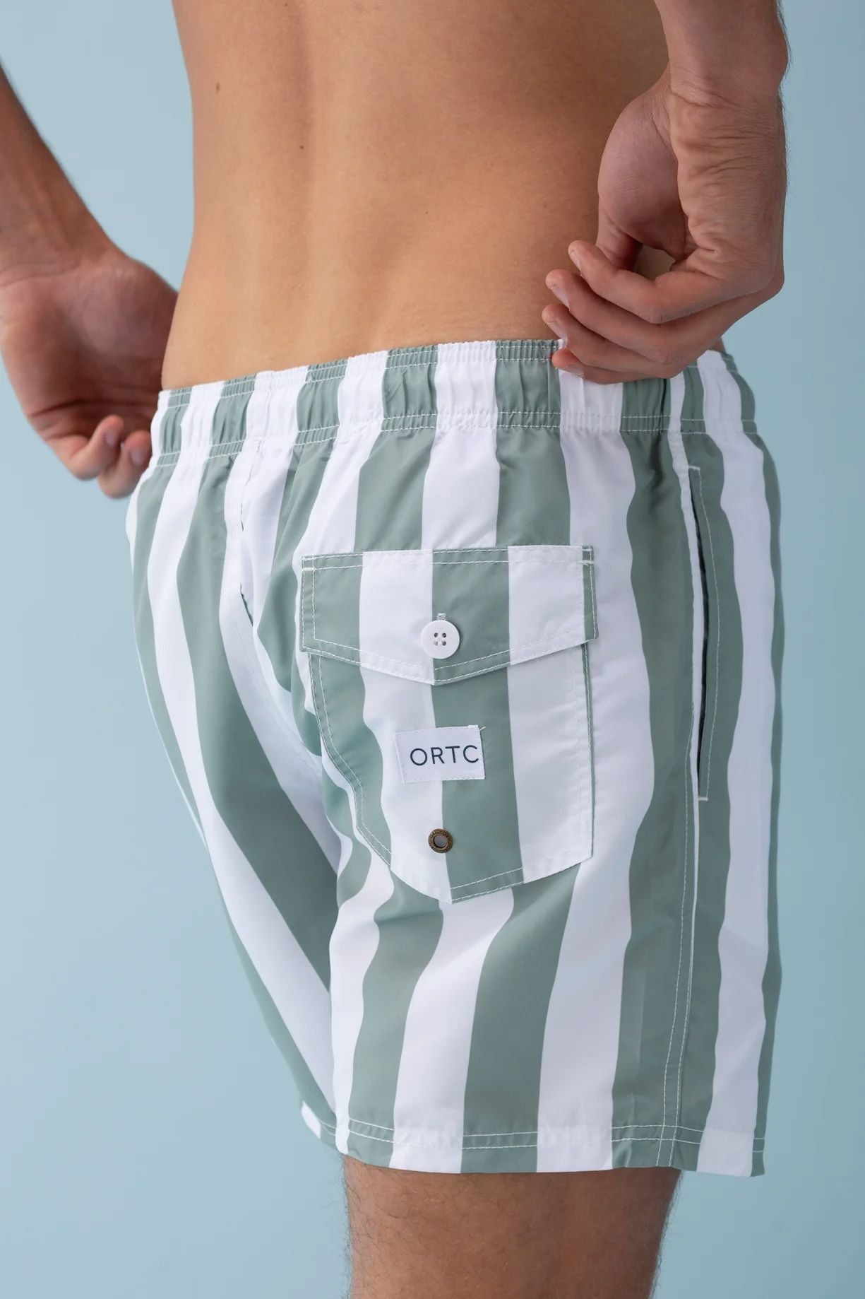 ORTC Portsea Swim Shorts - Sage/White ortc Clothing Co.