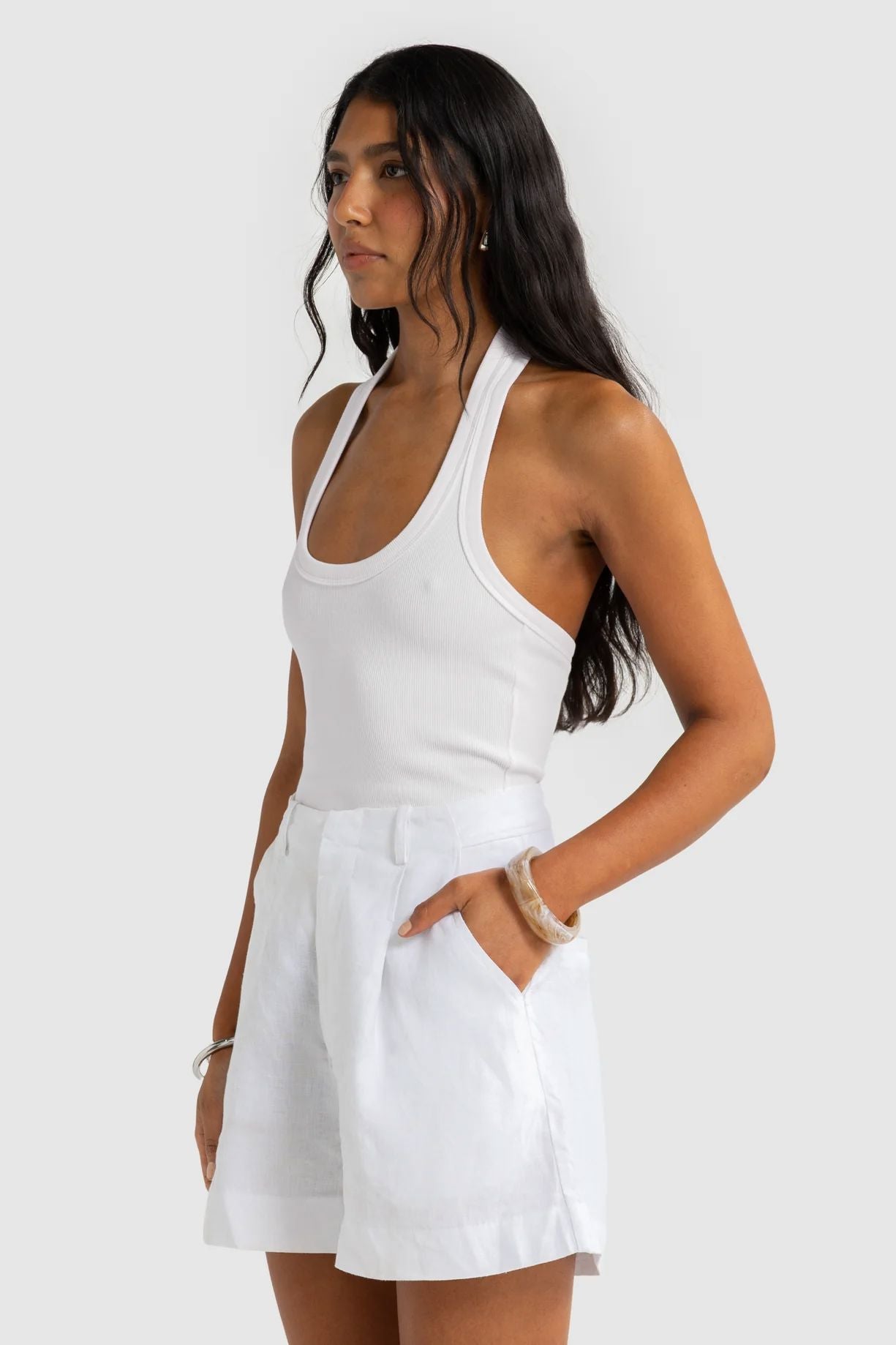 ORTC Savannah Linen Shorts - White ortc Clothing Co.