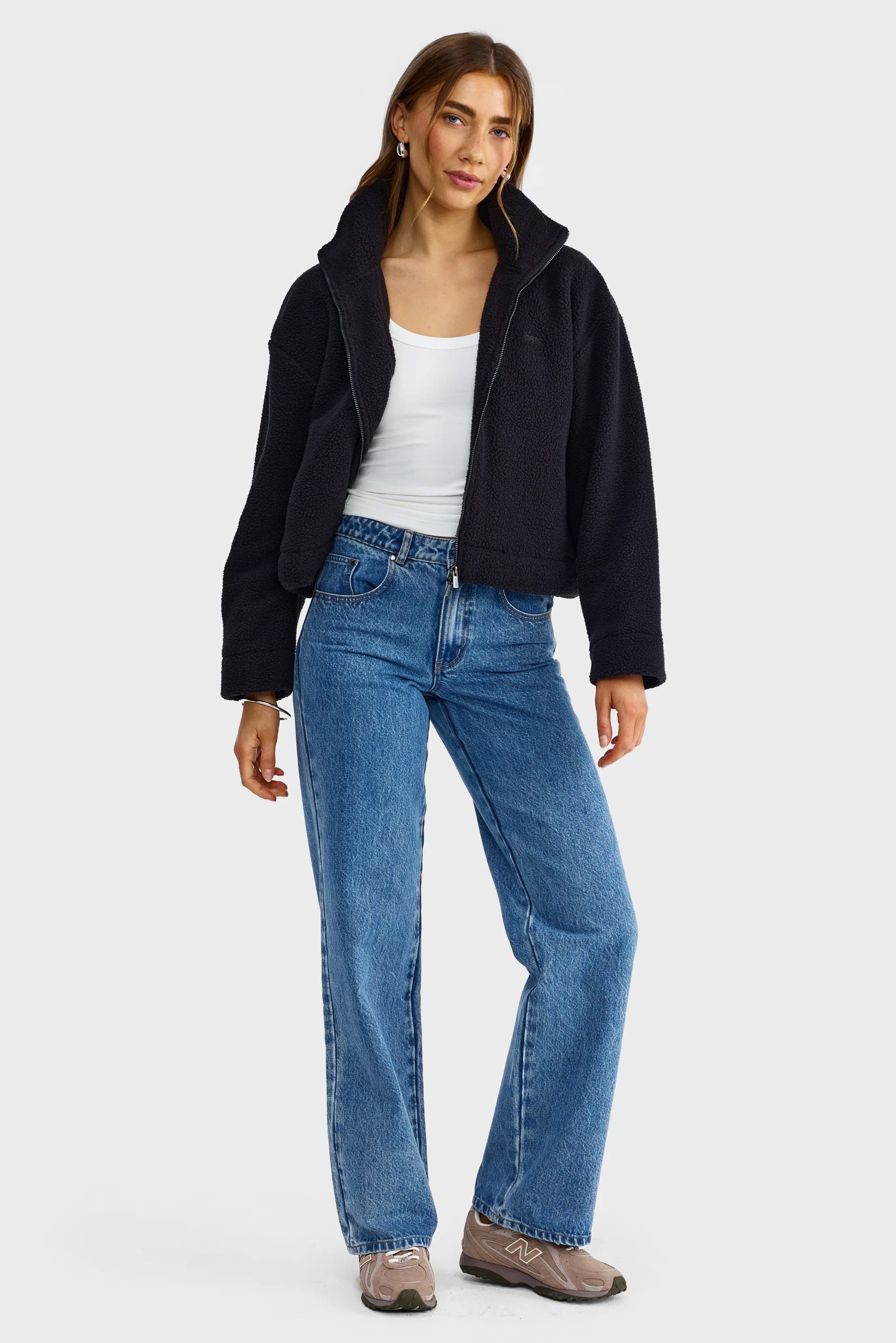 ORTC Solene Sherpa Jacket - Black Women's Jacket ortc Clothing Co. 