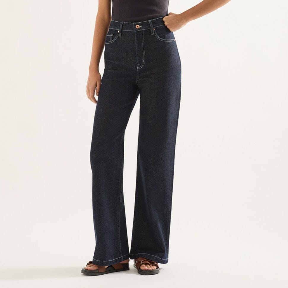 Outland Denim Ellie Wide Leg Jean- Rinse Outland Denim