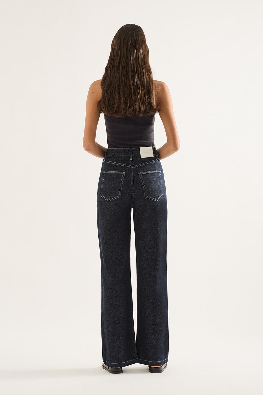 Outland Denim Ellie Wide Leg Jean- Rinse Outland Denim