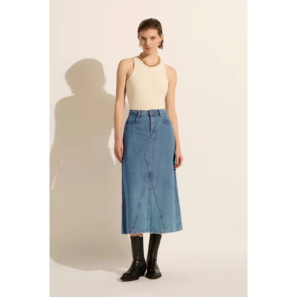 Outland Denim Ruby Maxi Skirt - Heritage Outland Denim