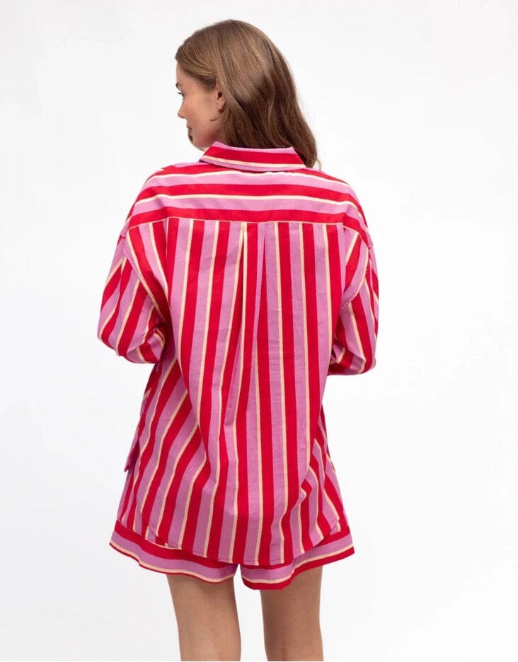 Paperheart Renata Stripe Shirt - Red Renata Paperheart