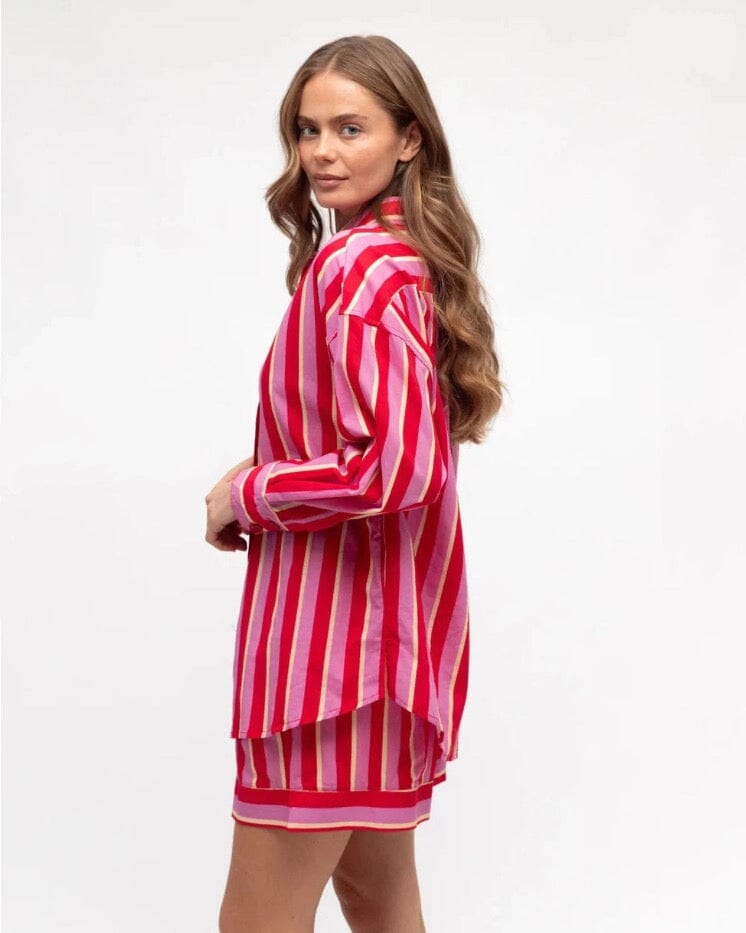 Paperheart Renata Stripe Shirt - Red Renata Paperheart
