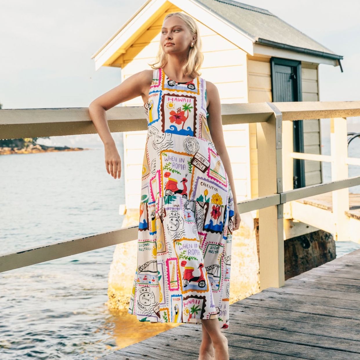 Paperheart Tiered Maxi Dress - Vacanza Eclectic House