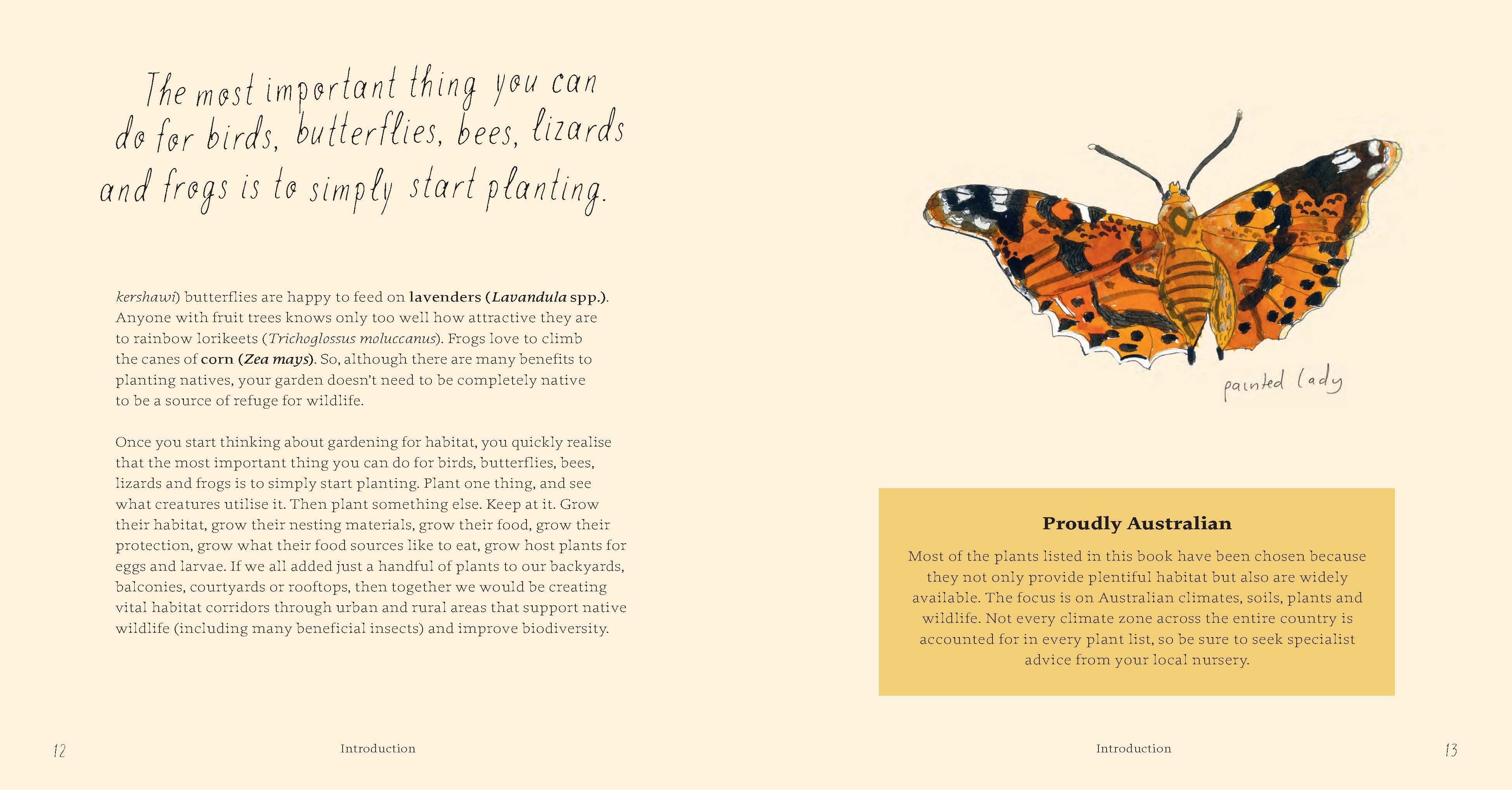 Planting for Native Birds, Bees, and Butterflies Gardening Book Brumby Sunstate 