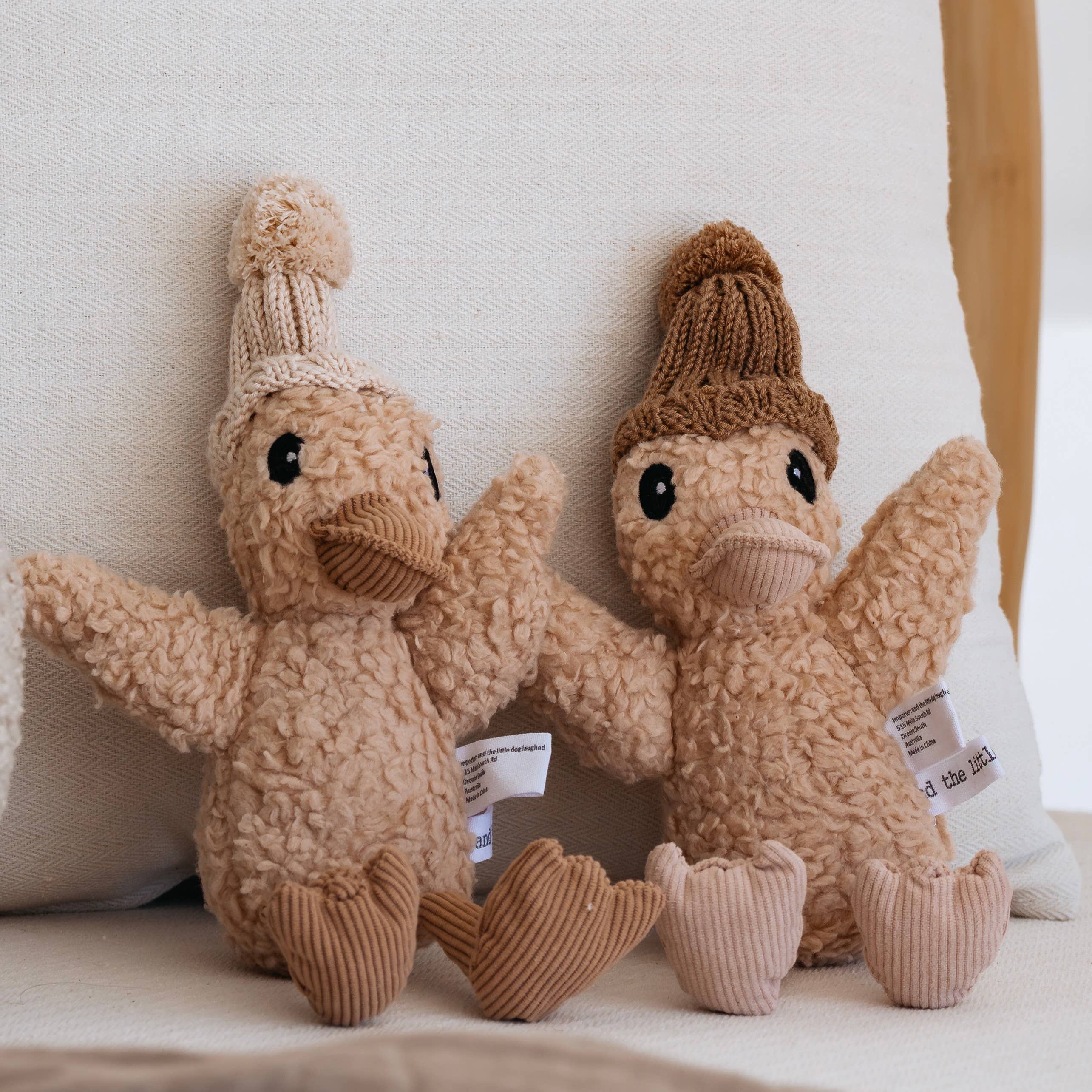 Poppy Duck | soft toy Plush Toy and the little dog laughed 