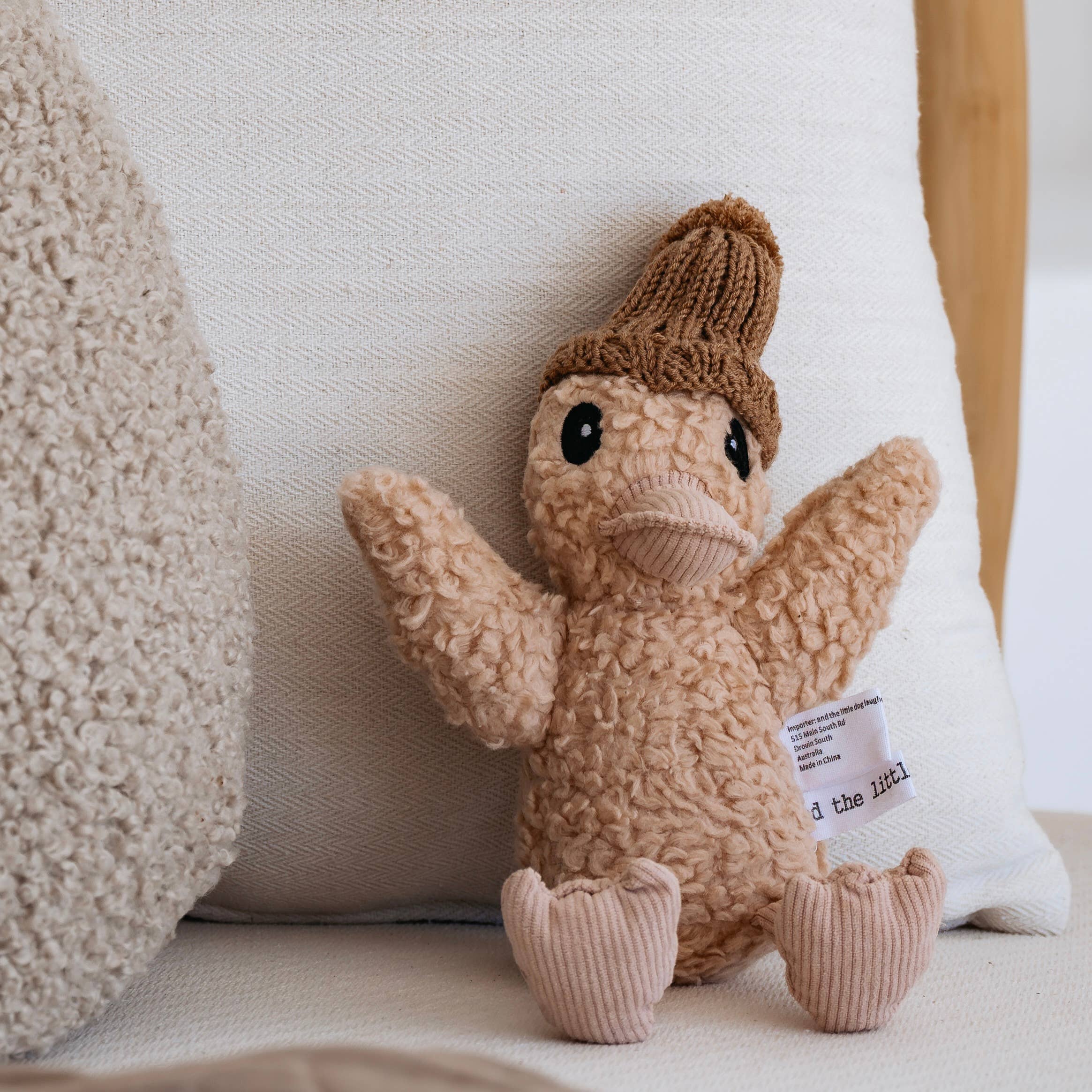 Poppy Duck | soft toy Plush Toy and the little dog laughed 