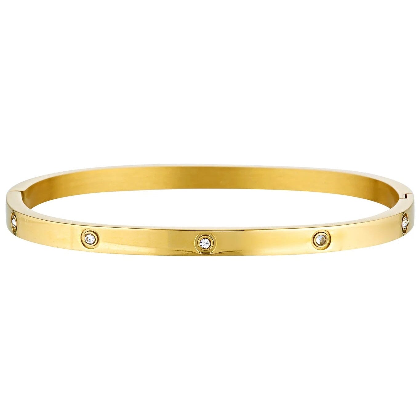 Porter Jewellery Dylan Bangle Gold - Celestial Clear Bracelet Porter Jewellery 