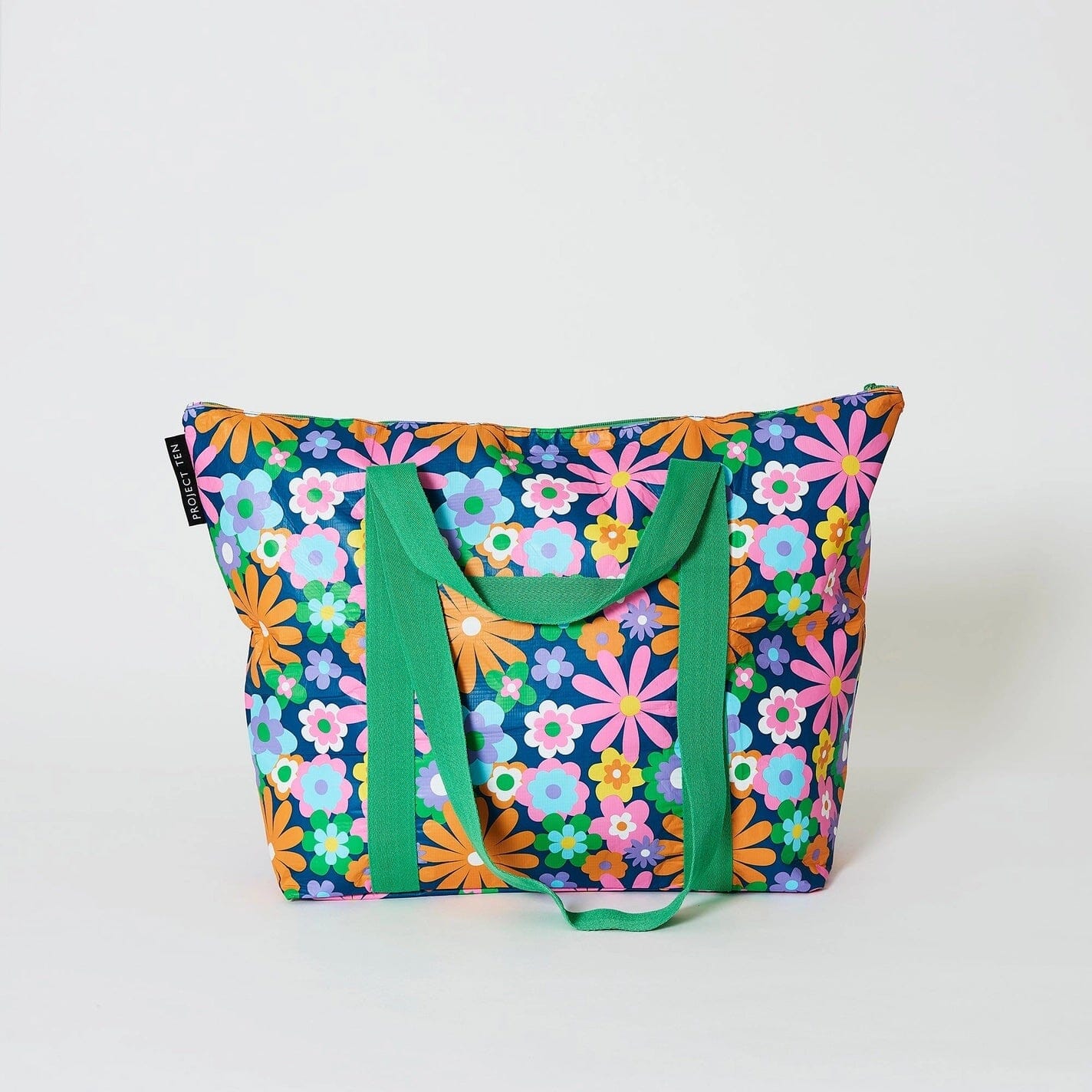 Project Ten Zip Medium Tote - Pop Floral Project Ten