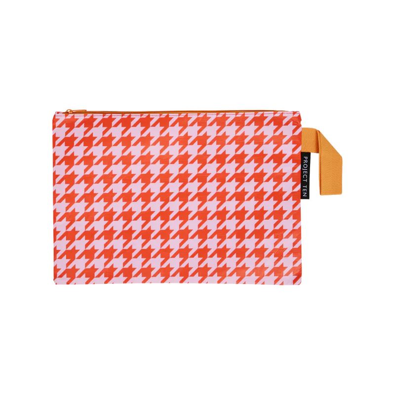 Project Ten Zip Pouch - Houndstooth Project Ten