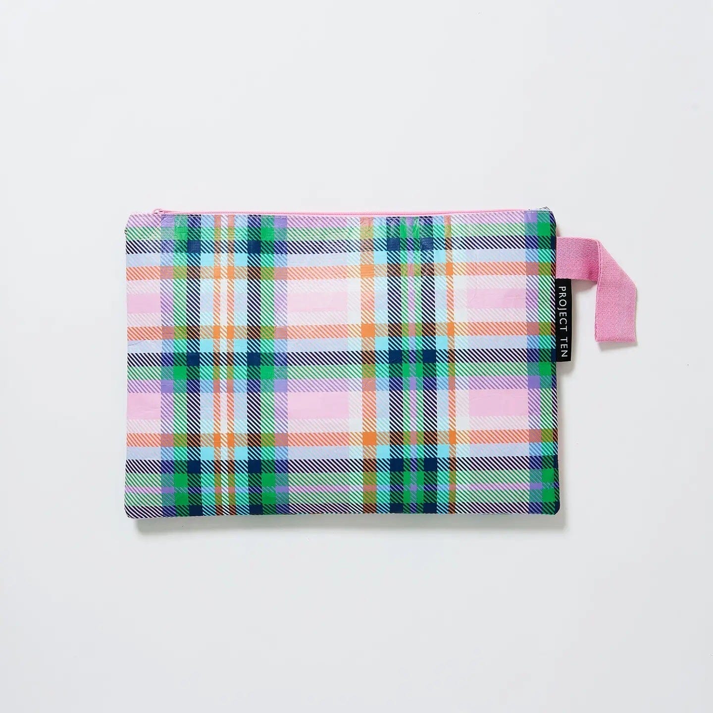 Project Ten Zip Pouch - Plaid Project Ten