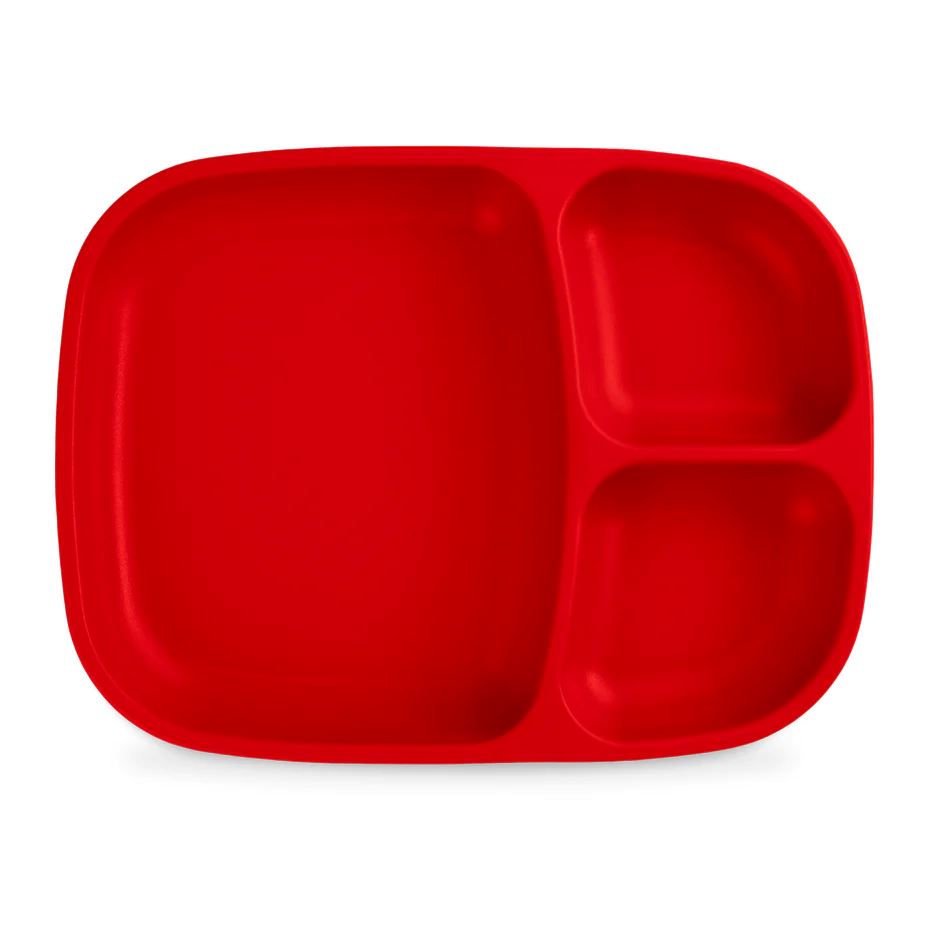 Re-Play Recycled Divided Tray - Red Re-Play Recycled Dinnerware