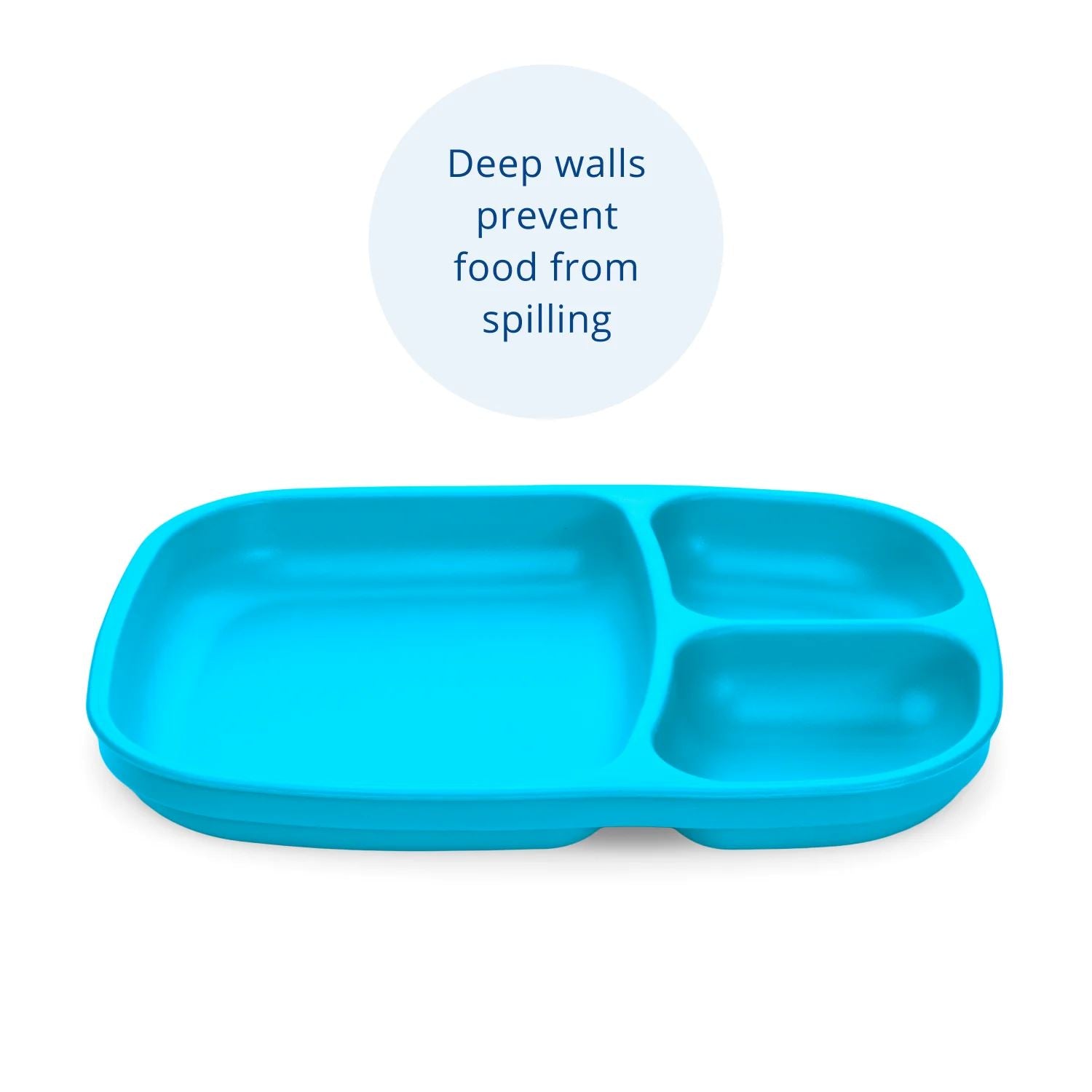 Re-Play Recycled Divided Tray - Sky Blue Re-Play Recycled Dinnerware