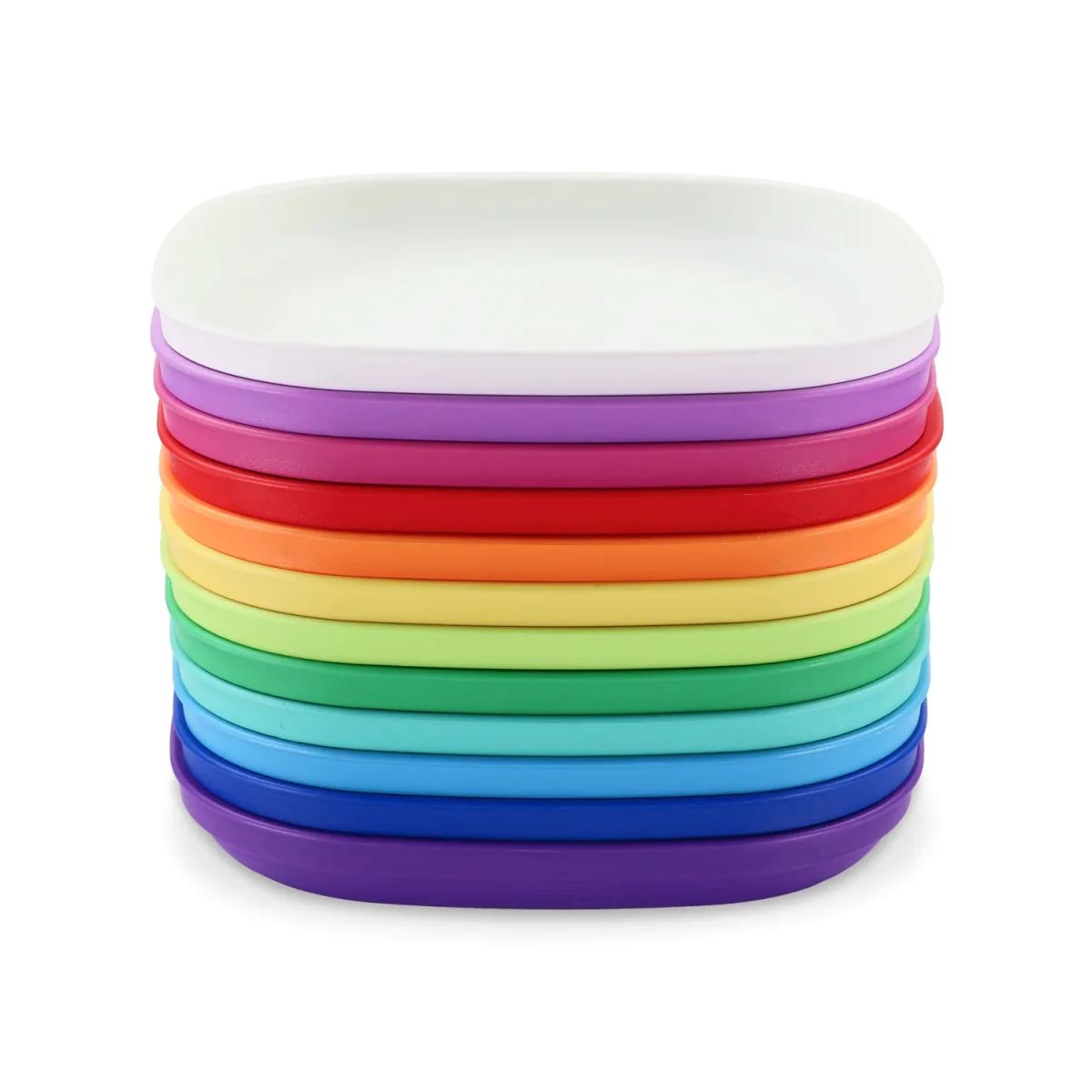 Re-Play Recycled Flat Plate - Bright Pink Re-Play Recycled Dinnerware