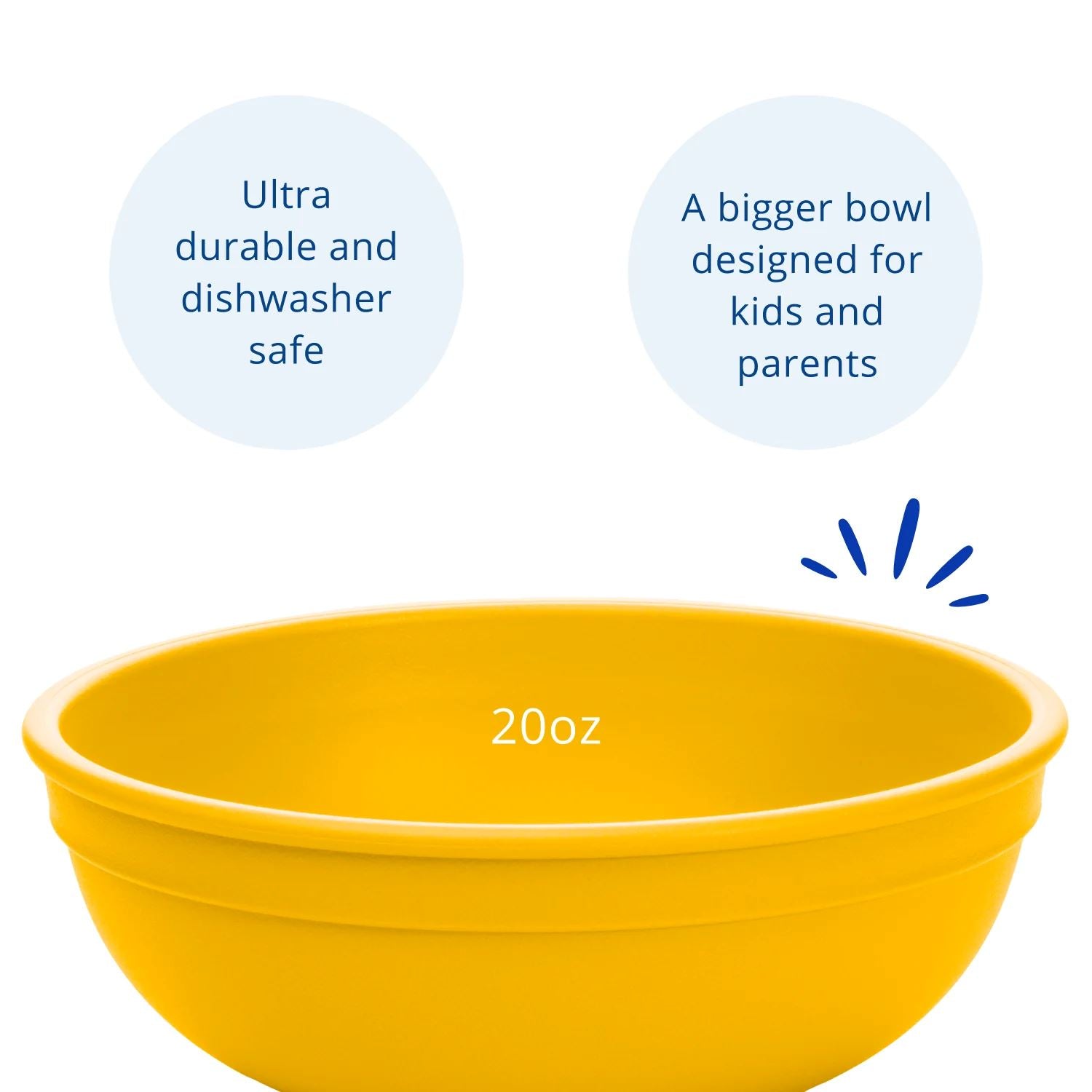 Re-Play Recycled Large Bowl - Sunny Yellow Re-Play Recycled Dinnerware