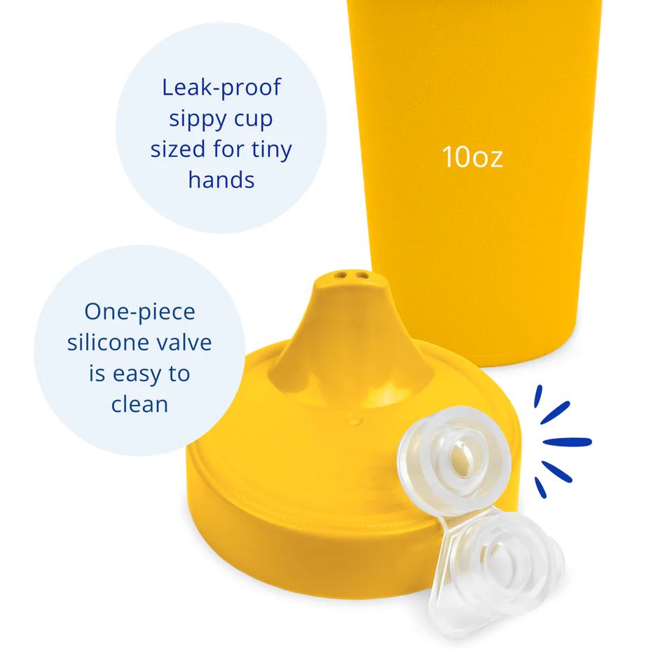 Re-Play Recycled No Spill Sippy Cup - Sunny Yellow Re-Play Recycled Dinnerware