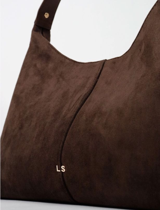 Remy Suede Shoulder Bag - Brown Angels Whisper Accessories