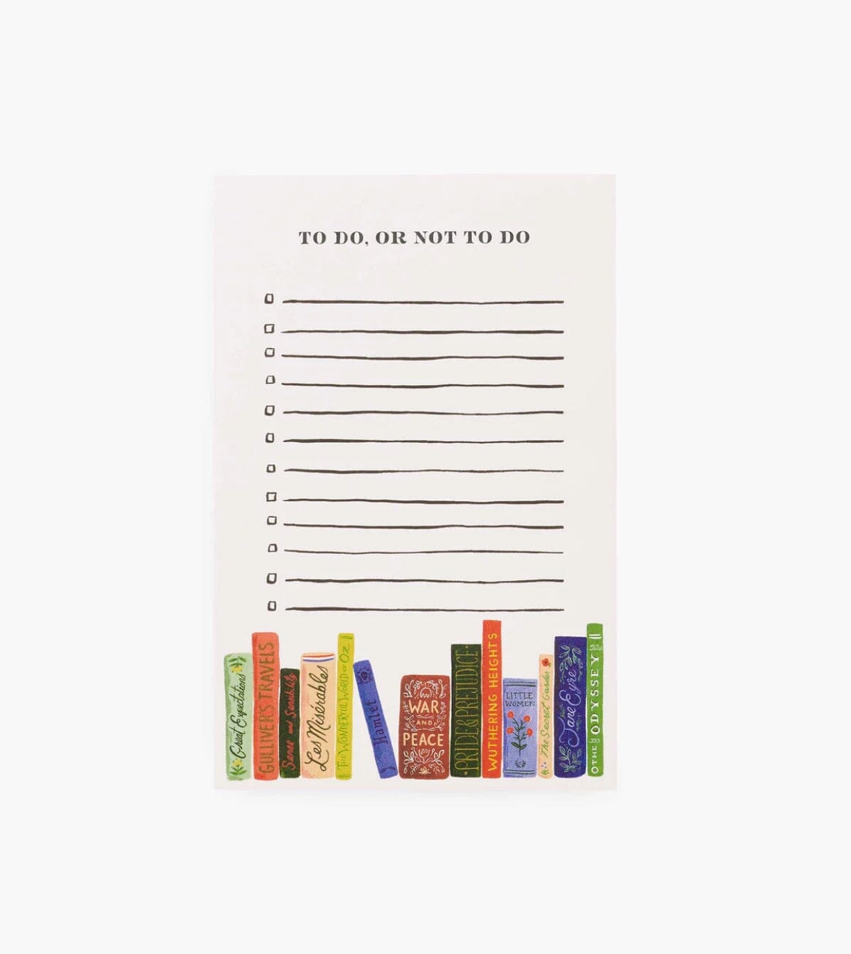 Rifle Paper Co Notepad - To Do, Or Not To Do Note Book Rifle Paper Co 