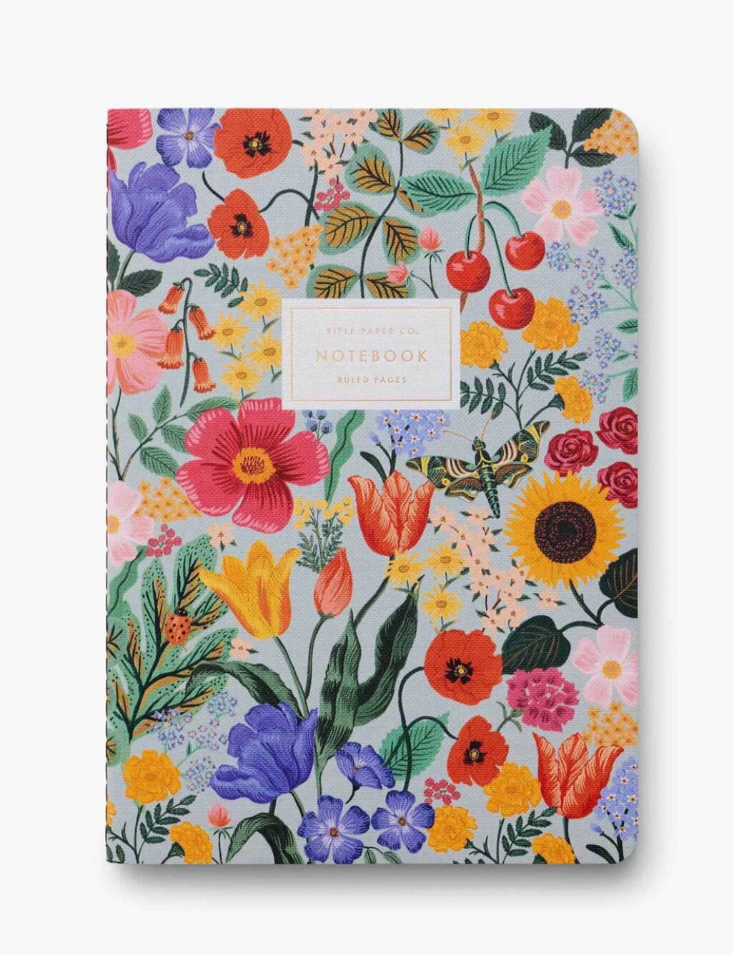 Rifle Paper Co Pack of 3 Stitched Ruled Large Notebooks - Blossom Note Book Rifle Paper Co 