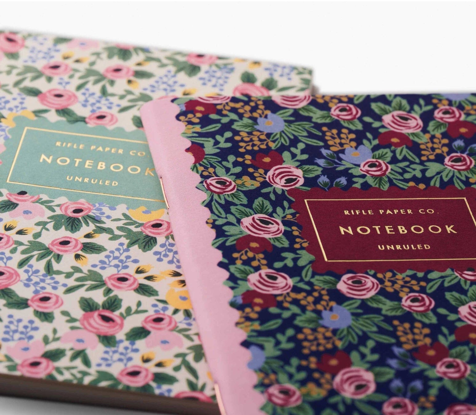 Rifle Paper Co Pack of Two Plain Notebooks - Rosa Note Book Rifle Paper Co 