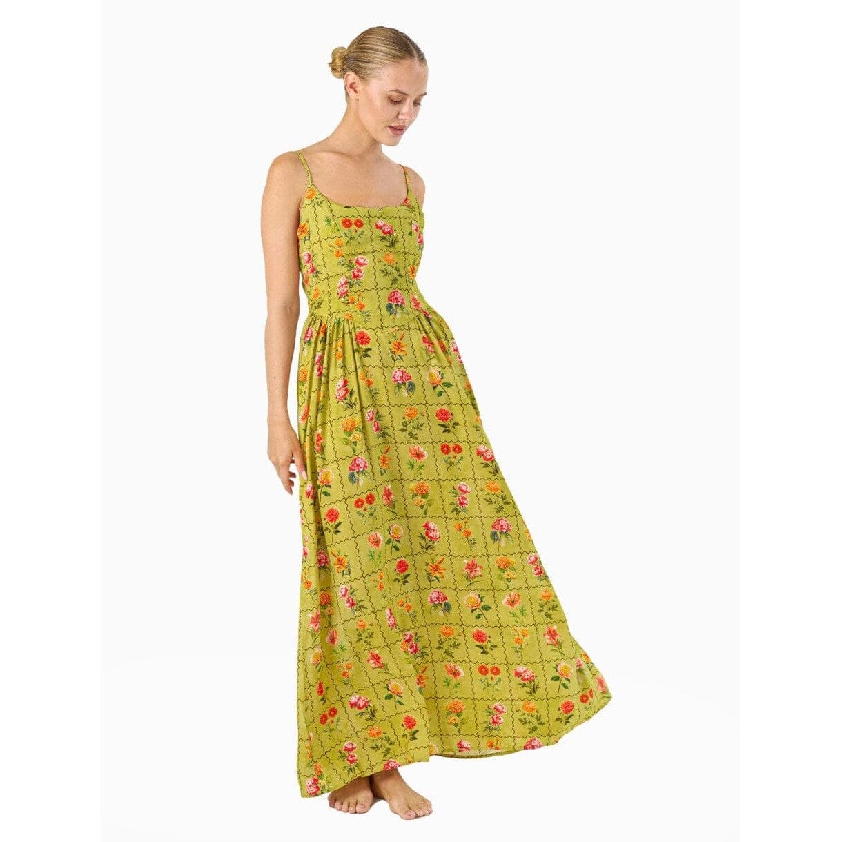 Rosaline Maxi Dress - Lime Eclectic House