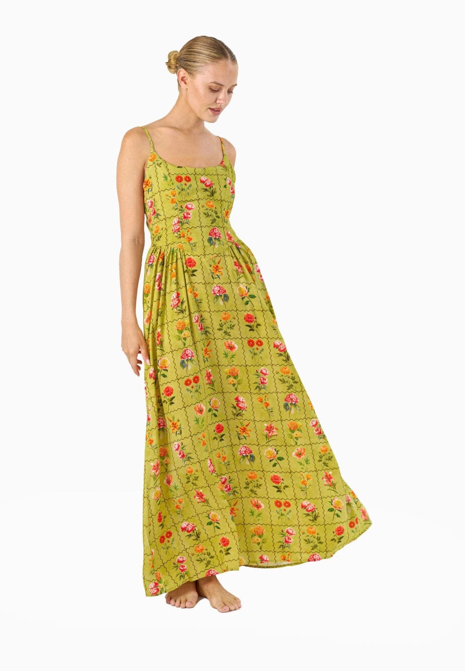 Rosaline Maxi Dress - Lime Eclectic House