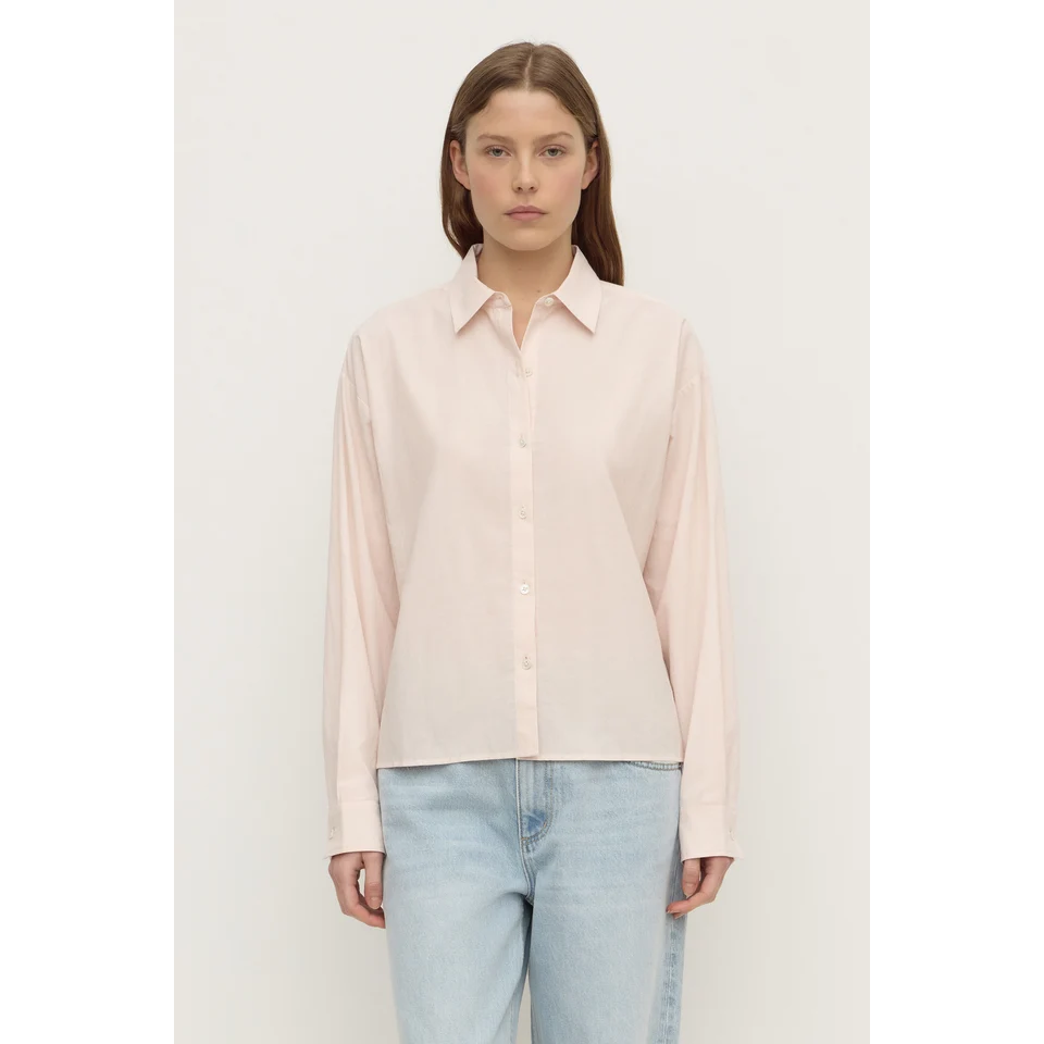 Assembly Label Frankie Cotton Long Sleeve Shirt - Soft Rose