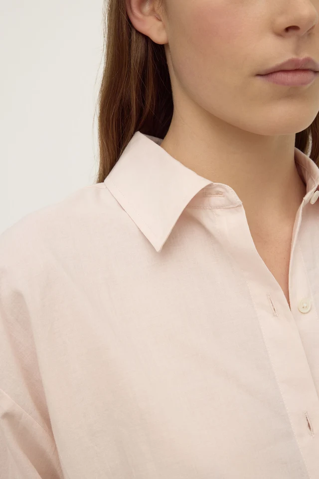 Assembly Label Frankie Cotton Long Sleeve Shirt - Soft Rose