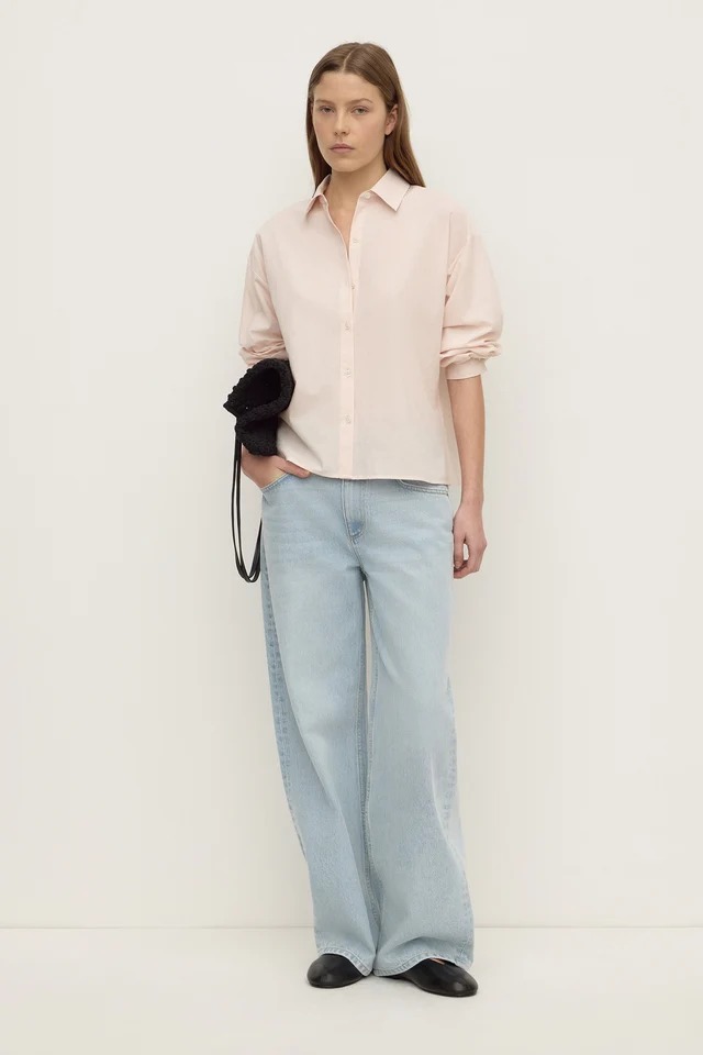 Assembly Label Frankie Cotton Long Sleeve Shirt - Soft Rose