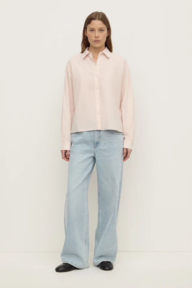 Assembly Label Frankie Cotton Long Sleeve Shirt - Soft Rose