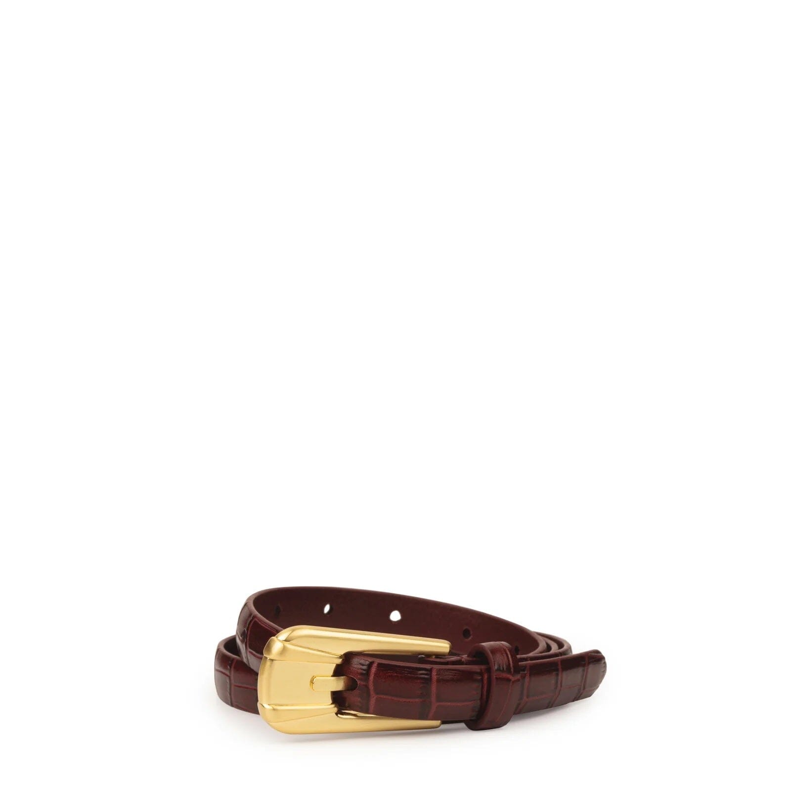 Sancia Carini Belt - Cranberry Croc Sancia