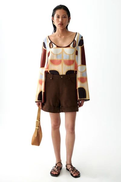 Sancia The Inaya Cotton Shorts - Mocha Sancia