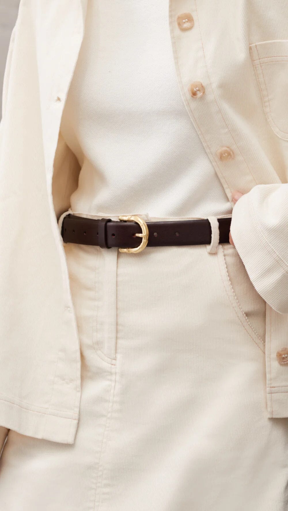 Sancia Varzi Belt - Espresso Sancia