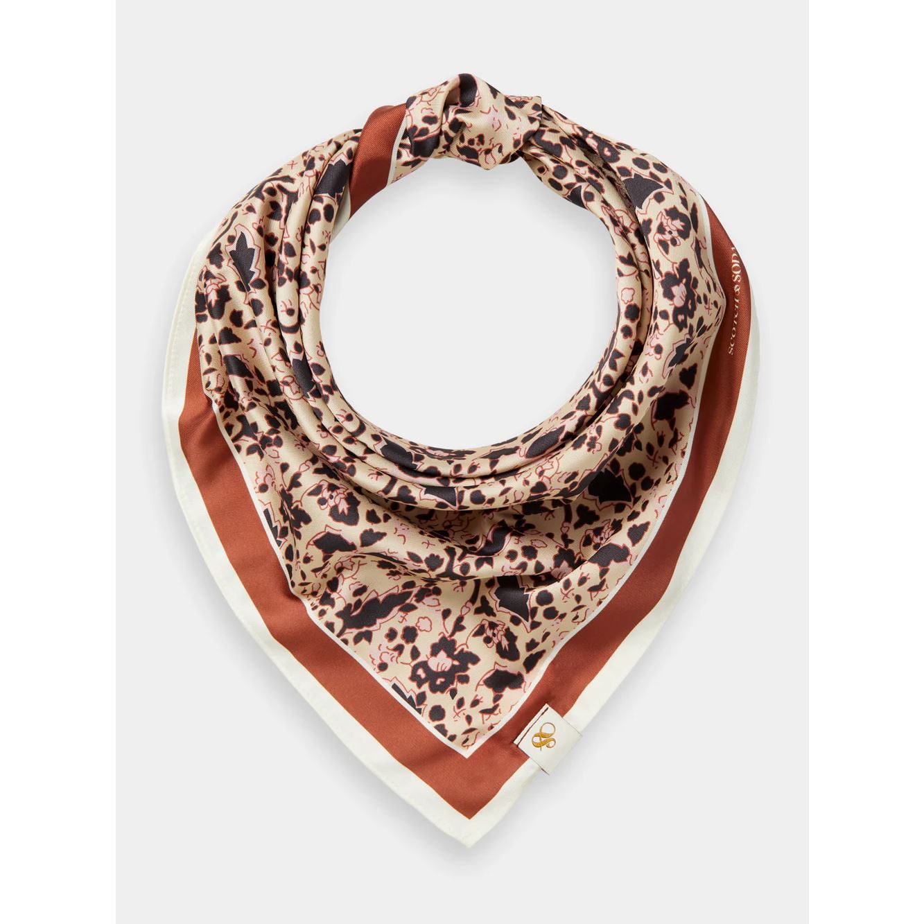 Scotch & Soda Bandana Scarf - Block Floral Scotch & Soda