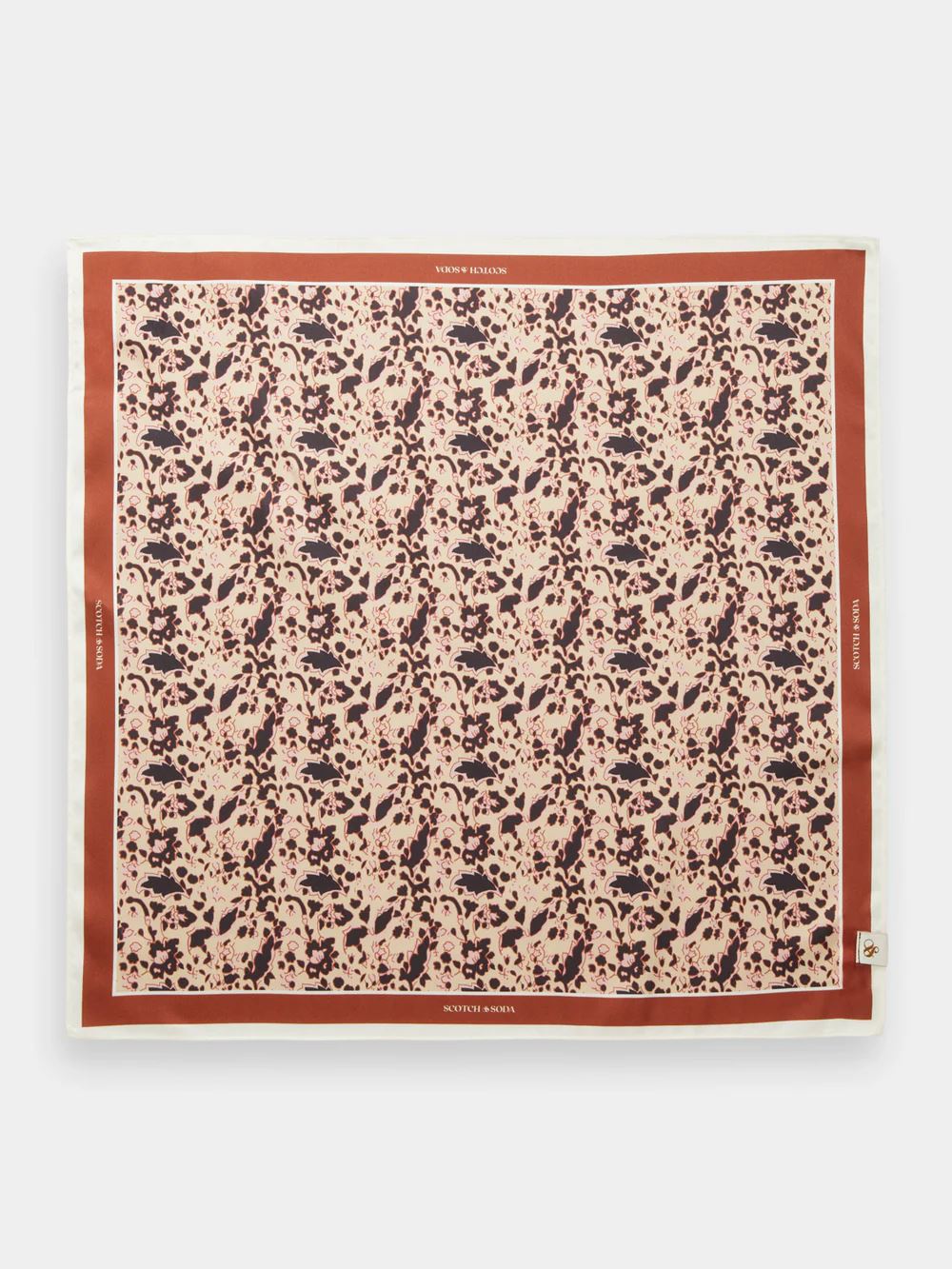 Scotch & Soda Bandana Scarf - Block Floral Scotch & Soda