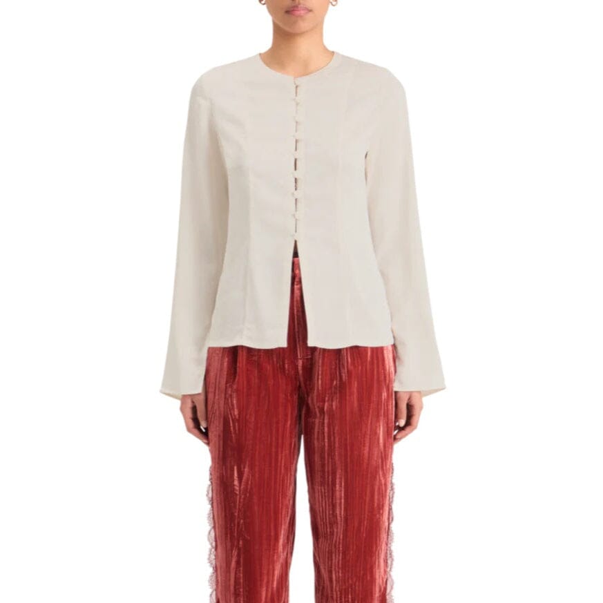 Scotch & Soda Button Down Crepe Shirt - Soft Ice Scotch & Soda
