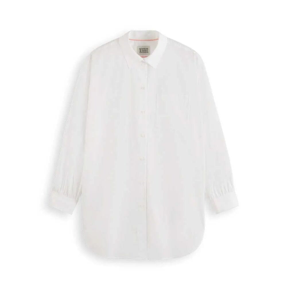 Scotch & Soda Extra Oversized Shirt - White Scotch & Soda