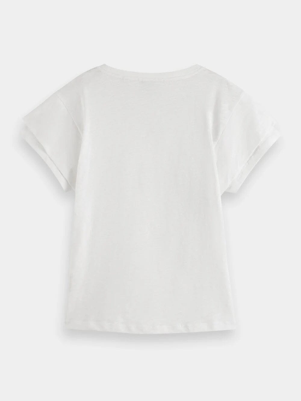 Scotch & Soda Layered Sleeve V-Neck T-Shirt - White Scotch & Soda