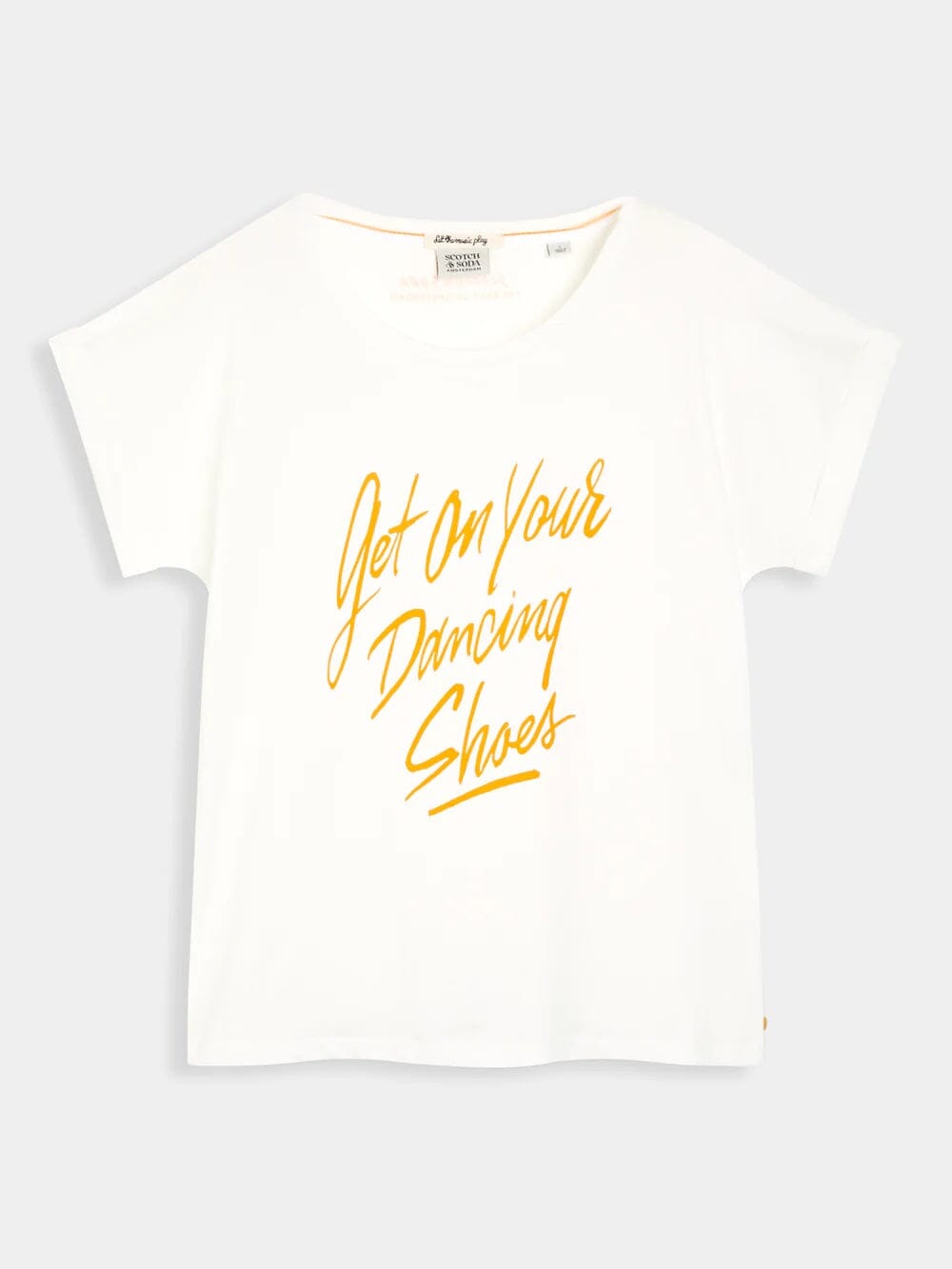 Scotch & Soda Monochrome graphic print relax tee- Off White Scotch & Soda