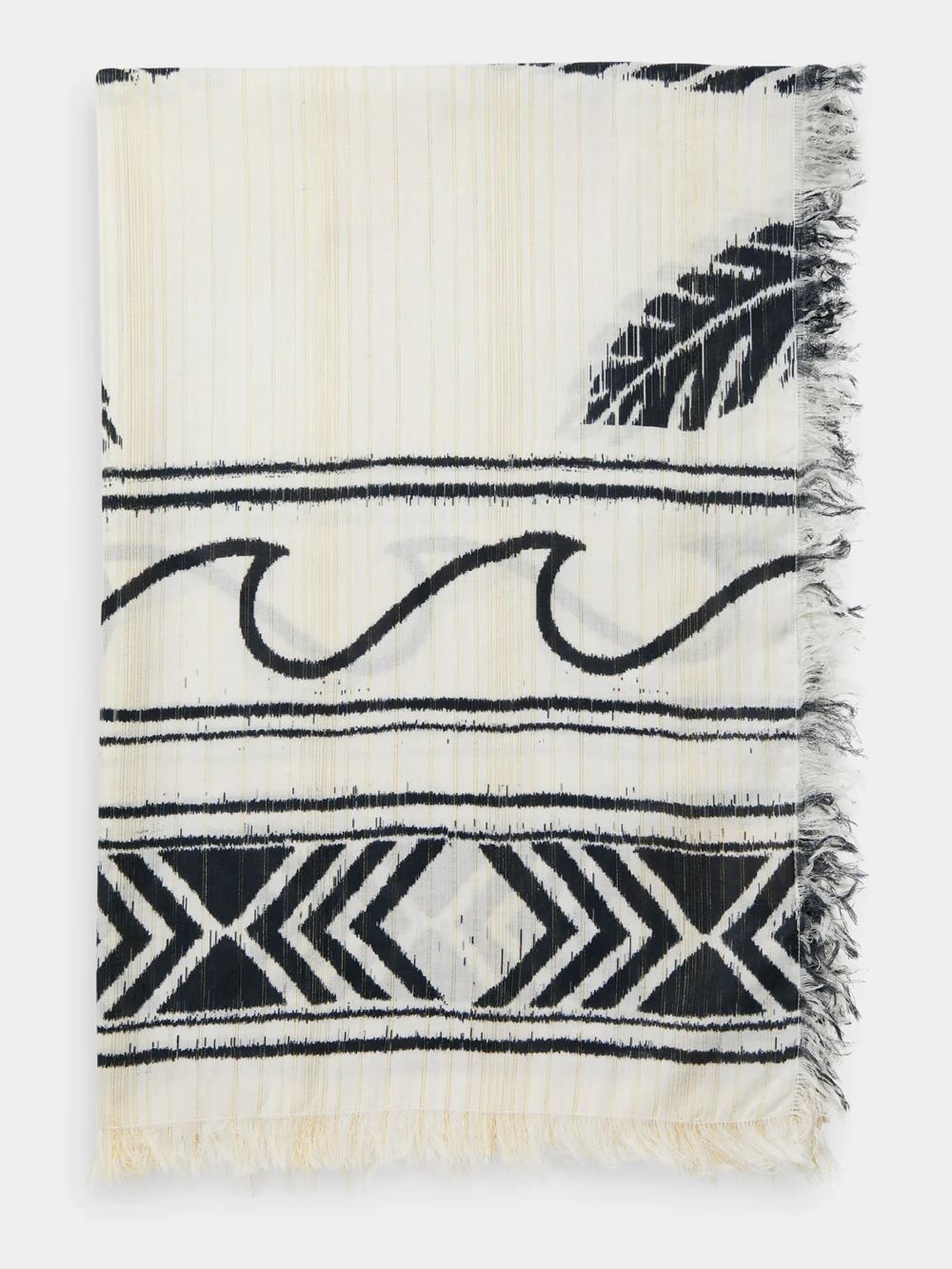 Scotch & Soda Printed Sarong - Palm Wave Border Scotch & Soda