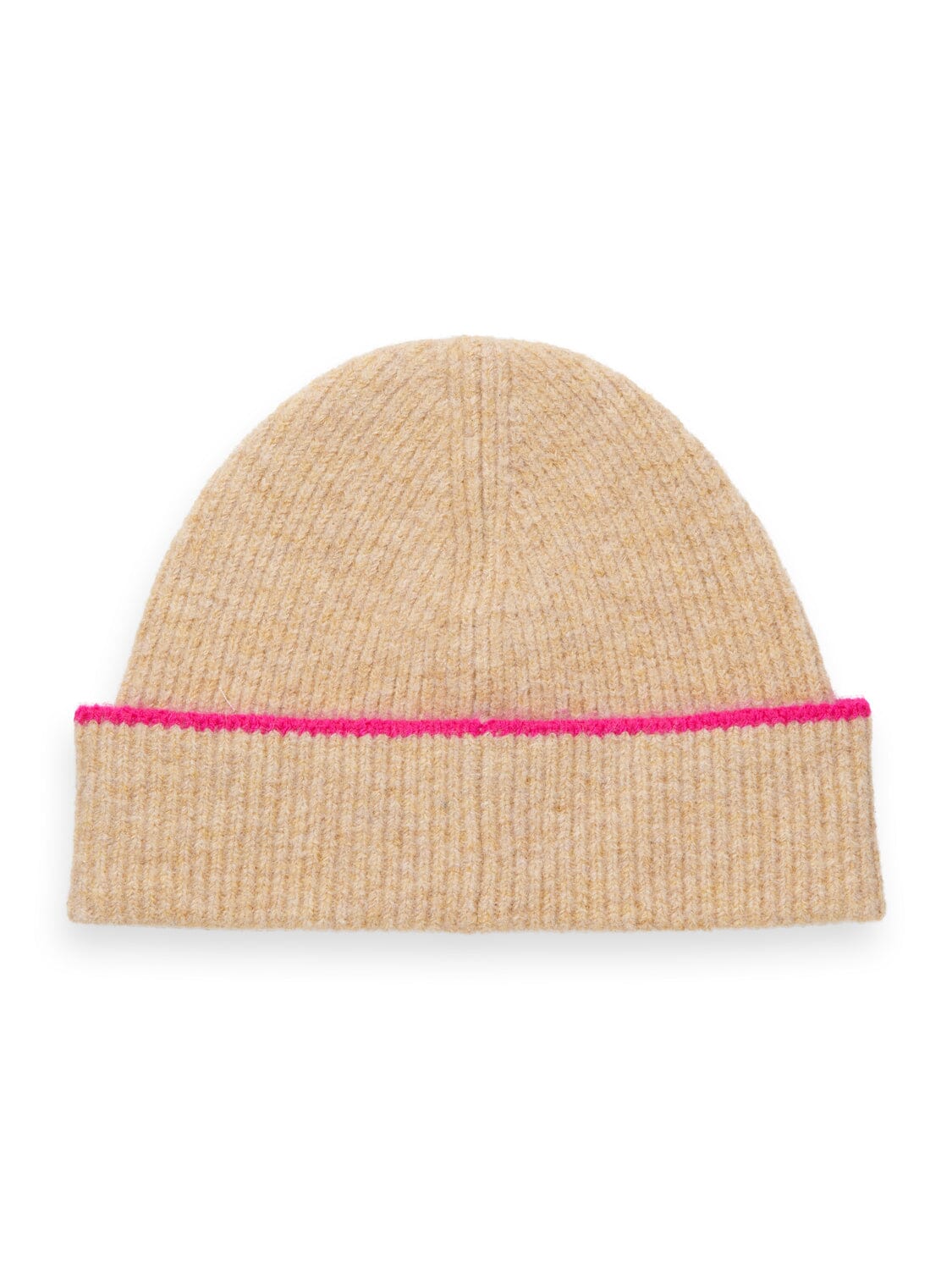 Scotch & Soda Rib Knit Beanie- Sand Melange Scotch & Soda