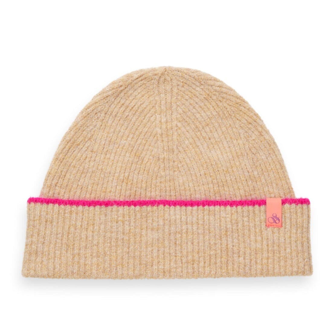 Scotch & Soda Rib Knit Beanie- Sand Melange Scotch & Soda