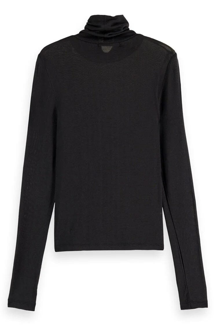 Scotch & Soda Roll Neck Long Sleeve - Black Scotch & Soda