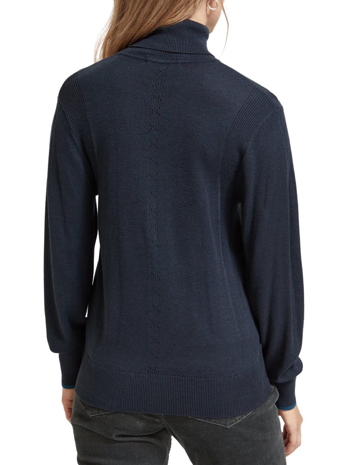 Scotch & Soda Rolled Neck Pullover- Night Scotch & Soda